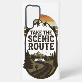 Neem de schilderachtige vintage route samsung galaxy hoesje