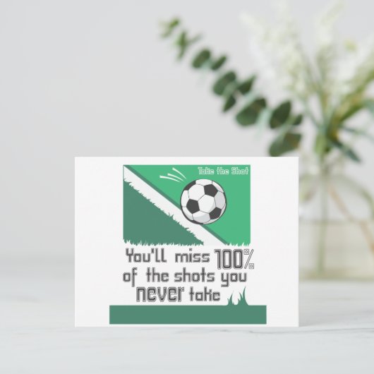 Neem de schop briefkaart (Staand voorkant)