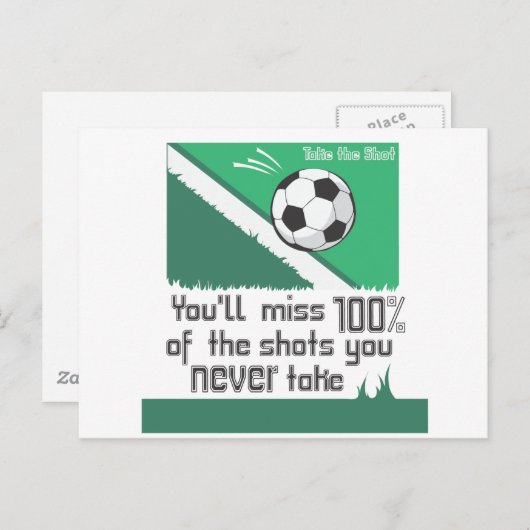 Neem de schop briefkaart (Voorkant / Achterkant)