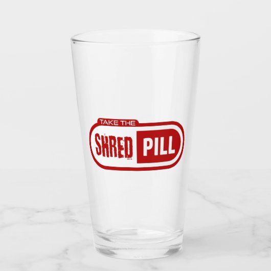 Neem de Shred Pill Glas (Voorkant)