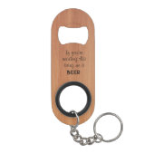 Neem de Sleutelhanger van de bierflesopener mee Mini Flessenopener (Achterkant)