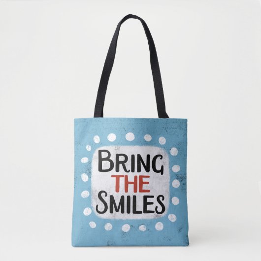 Neem de Smiles-Canvas tas mee (Voorkant)