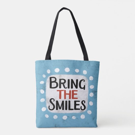Neem de Smiles-Canvas tas mee (Achterkant)