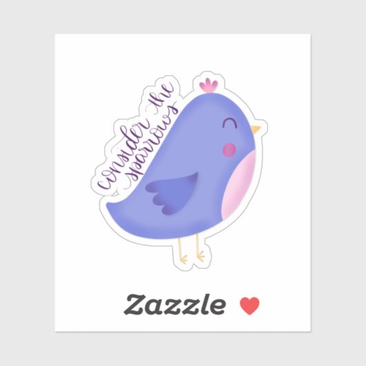 Neem de Sparrows-Sticker Sticker (Vel)