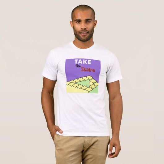 Neem de Stairs (Mannen) T-shirt (Voorkant volledig)