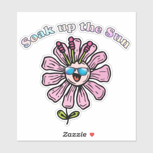 Neem de Sun Tie Dye op Sticker (Vel)