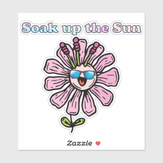 Neem de Sun Tie Dye op Sticker (Vel)