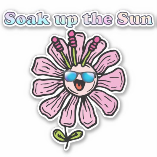 Neem de Sun Tie Dye op Sticker (Voorkant)