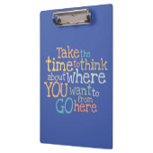 "Neem de tijd" inspirerend Klembord (Links)