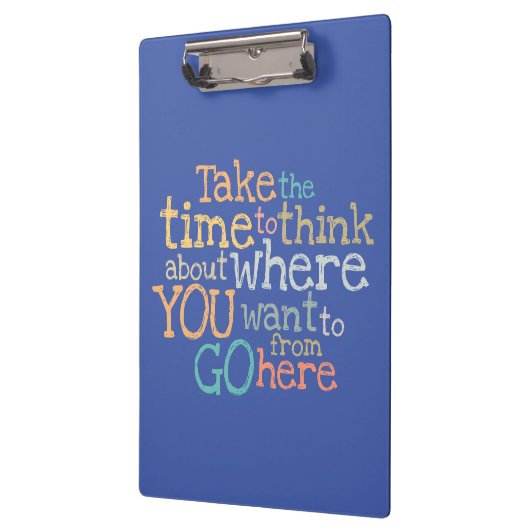 "Neem de tijd" inspirerend Klembord (Links)