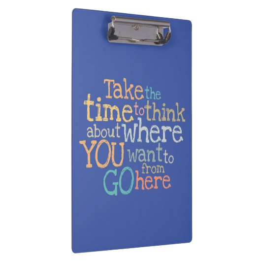 "Neem de tijd" inspirerend Klembord (Rechts)