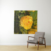 Neem de tijd om de gele roos te ruiken wandkleed (In Situ (horizontaal))