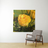 Neem de tijd om de gele roos te ruiken wandkleed (In situ)