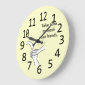 Neem de tijd om de klok van uw handen te wassen (Hoek)