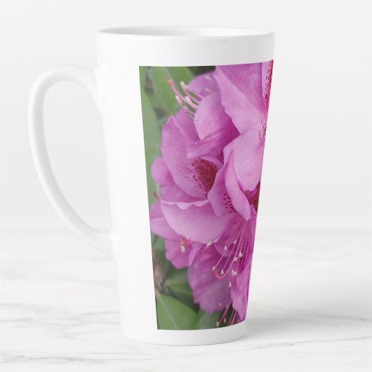 Neem de tijd om de tuin te ruiken latte mok (Links)