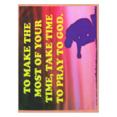 Neem de tijd om tot God te bidden! Tafelkleed (Voorkant)