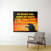 Neem de tijd om tot God te bidden! Wandkleed (In Situ (horizontaal))