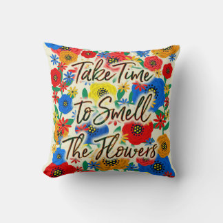 Neem de tijd om van de bloemen te genieten kussen