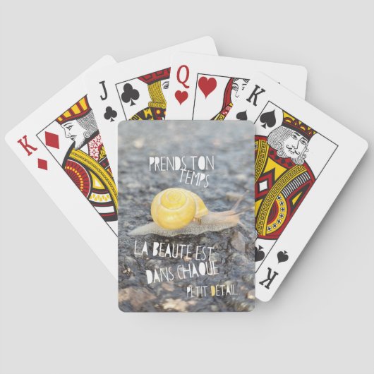"Neem de tijd..." Pokerkaarten (Achterkant)
