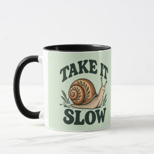 Neem de Tijd - Whimsical Woodland Slak Cute Mok