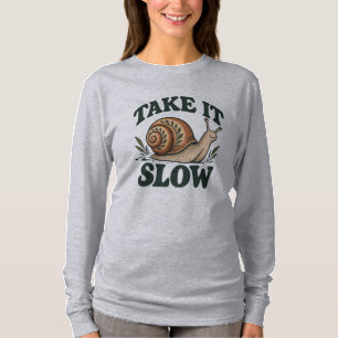 Neem de Tijd - Whimsical Woodland Slak  T-shirt