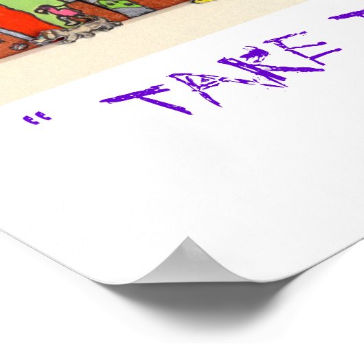 " NEEM DE TREIN " POSTER (Hoek)