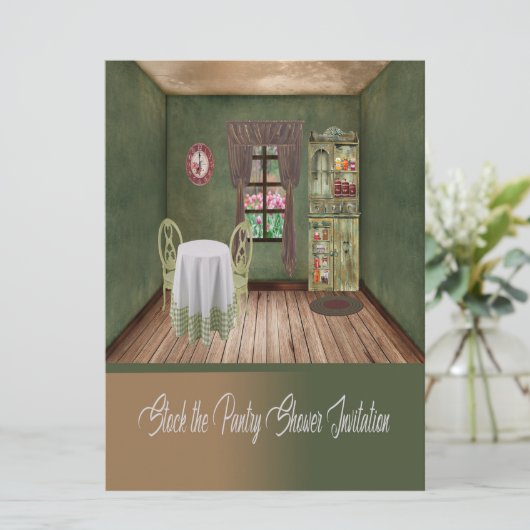 Neem de Uitnodiging van de Schower van het Pantry  (Staand voorkant)