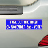 NEEM DE VERTRAGING UIT - STEMMING NOV. 2e Bumpersticker (Op auto)