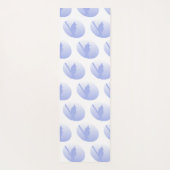 Neem de vlucht Calm Opbeurende Blauwe Vogel Silhou Yogamat (Achterkant)