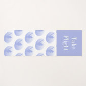 Neem de vlucht Calm Opbeurende Blauwe Vogel Silhou Yogamat (Voorkant (horizontaal))