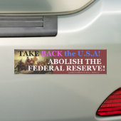 NEEM DE VS TERUG. BUMPERSTICKER (Op auto)