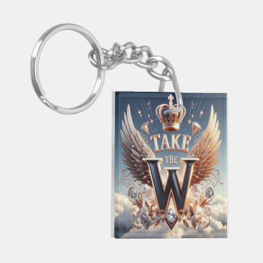 Neem de W-Sleutelhanger Sleutelhanger (Voorkant Links)