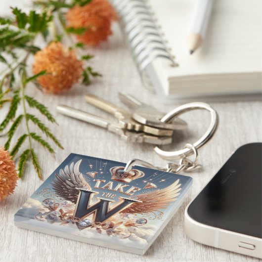 Neem de W-Sleutelhanger Sleutelhanger (Voorkant Rechts)