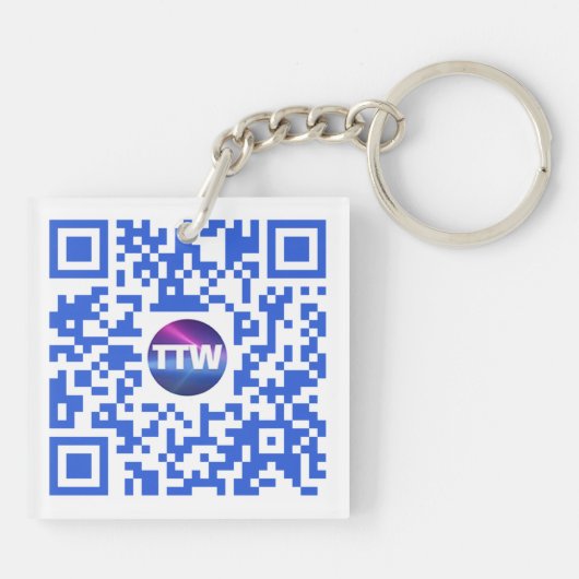 Neem de W-Sleutelhanger Sleutelhanger (Achterkant)