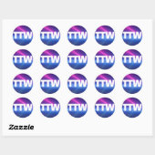 Neem de W-Stickers Ronde Sticker (Vel)