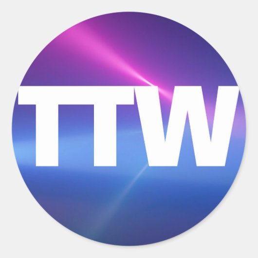 Neem de W-Stickers Ronde Sticker (Voorkant)