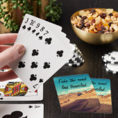 Neem de weg die minder bereisd is pokerkaarten (Insitu)