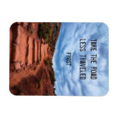 Neem de weg minder afgelegd - Robert Frost Magneet (Horizontaal)