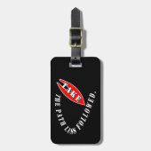 Neem de weg minder gevolgd bagagelabel (Voorkant verticaal)