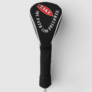 Neem de weg minder gevolgd golfheadcover