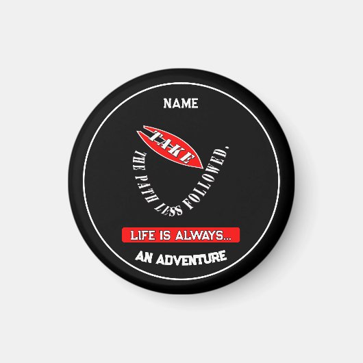 Neem de weg minder gevolgd magneet (Voorkant)