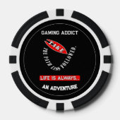 Neem de weg minder gevolgd poker chips (Voorkant)