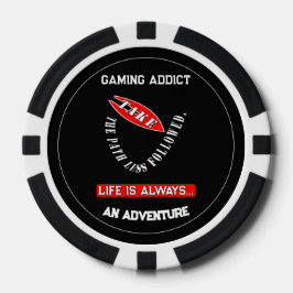 Neem de weg minder gevolgd poker chips