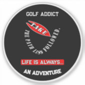 Neem de weg minder gevolgd sticker (Voorkant)