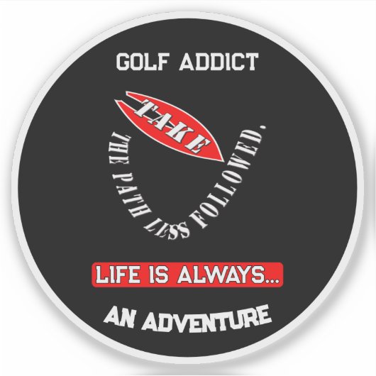 Neem de weg minder gevolgd sticker (Voorkant)