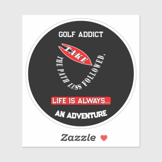 Neem de weg minder gevolgd sticker (Vel)