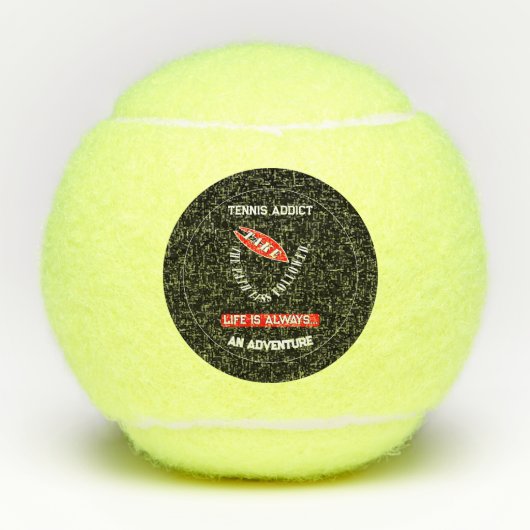 Neem de weg minder gevolgd tennisballen (Voorkant)