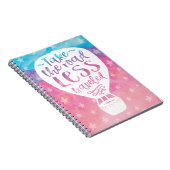 Neem de weg Minder reizende Waterverf Citaat Notitieboek (Rechterzijde)