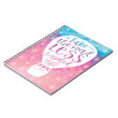 Neem de weg Minder reizende Waterverf Citaat Notitieboek (Linkerzijde)