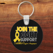 Neem deel aan de brandbestrijding van kinderkanker sleutelhanger (Voorkant)